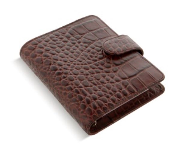 Immagine di L026014 - ORGANISER CROC POCKET MARRONE