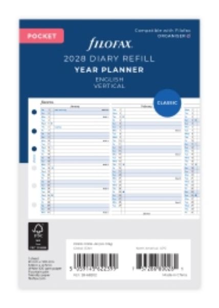 Immagine di 28-68202 - PLANNER 2028 POCKET ANNUALE VERTICALE