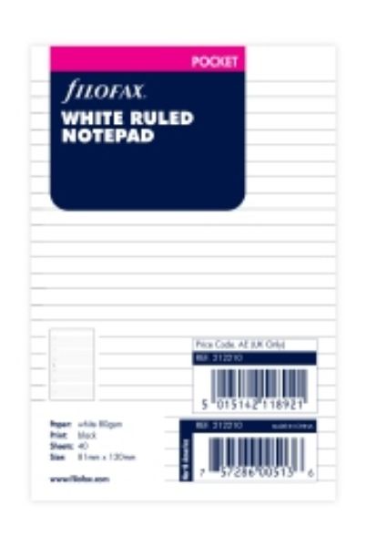 Immagine di L212210 - BLOCCO NOTE A RIGHE BIANCO POCKET